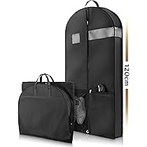 KIMBORA Sacchetti Per Abiti 109 Cm (Confezione Da 3) - Con Manici E Finestra Trasparente - Per Armadio E Viaggi - 2