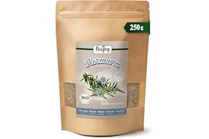 Biojoy BIO-Romarin séché (250 g), coupée, feuilles de romarin (Salvia rosmarinus)