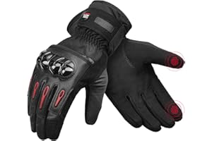 KEMIMOTO Zimowe rękawice motocyklowe, odporne na działanie wody, zimowe rękawiczki sportowe, dla mężczyzn i kobiet