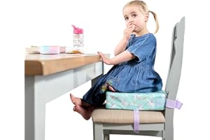 BABY POLAR GEAR Polar Gear Baby Booster Cushion – Lightweight Booster Seat for Children 3 Years+ - Macine Washable, Adjustable Straps – 8cm Thick Foam Booster Seat Dining Chair – Unicorn