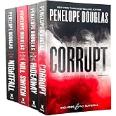 Devil's Night Series By Penelope Douglas 4 Books Collection Set (Corrupt, Hideaway, Kill Switch &amp; Nightfall)