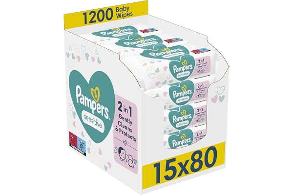 Pampers Sensitive Baby Wipes 1200