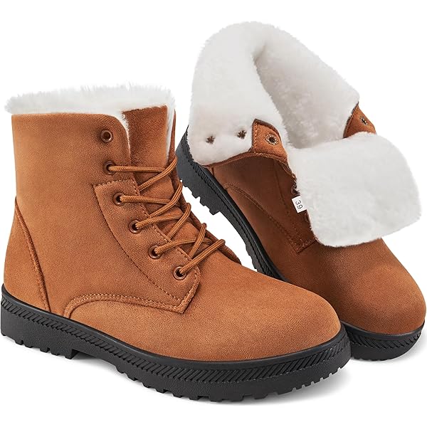 Bootie Bow Womens Faux Fur Snow Boots HARENCE Winter Snow Boots