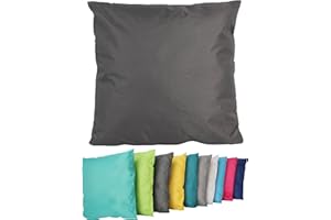 Coen Bakker Outdoor Lounge Kissen 45x45cm Dekokissen Inkl. Füllung Wasserfest Sitzkissen Garten Stuhl Lotus Effekt, Farbe:Anthrazit