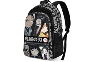 KARACTERMANIA Demon Slayer Taisho-FAN Fight plecak 2.0, czarny, 18 x 31 x 44 cm, pojemność 24 l, Czarny, Jeden rozmiar, Plecak FAN Fight 2.0 Taisho