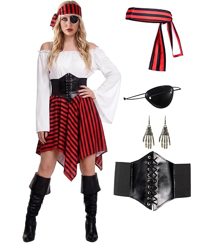 Cubrebotas De Pirata Negros Para Adultos, Accesorio Para Disfraz De Corsario O Bucanero, Ideal Para Carnaval Y Halloween