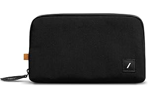 Native Union Stow Lite Organizer W.F.A – Pochette da Viaggio Minimalista in materiali riciclati per l’archiviazione e protezione － Contiene Cavi, Caricabatterie e Altro (Nero)