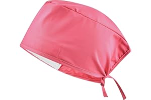 B-well Adelina Scrub Cap & Surgical Cap for Nurses, Doctors, Dentists, Pharmacists, Vets, Medical Staff, Baby Pink, One Size Fits All