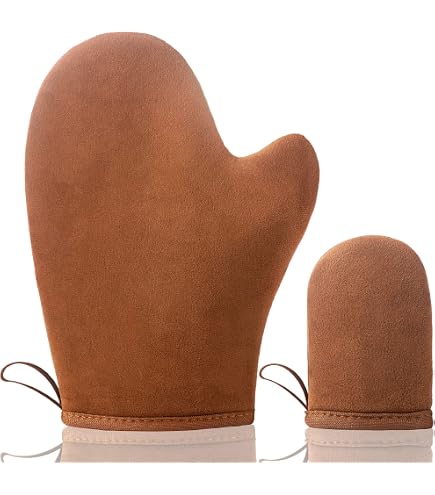 Selbstbräuner Handschuh,Sonnencreme Applikator,2PCS Handschuh Selbstbräuner, Selbstbräuner Pinsel,Self Tan Gloves,Bräunungshandschuh,Selbstbräuner Bräunungshandschuh,Tanning Handschuh,Braun Kosmetik