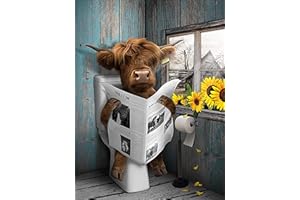 Mupmod Cross Stitch Kit - Cow Counted Cross Stitch Patterns for Adult Beginners, 11CT Stamped Printed, 12x16inch