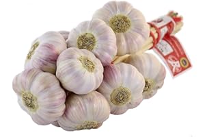 Jemangefrancais Ail Rose de Lautrec - Grappe de 1 kg - Label Rouge et IGP qui viennent protéger un ail d'exception