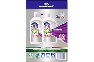 PROCTER & GAMBLE Ariel Professional Flüssigwaschmittel Waschmittel Colorwaschmittel, 70 Waschladungen, 3.5l, Hervorragende Fleckenentfernung und Reinigung schon ab dem ersten Waschgang