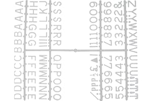 PAINT AND PLAY TODAY 1/2" Letter Set - (660 characters) White