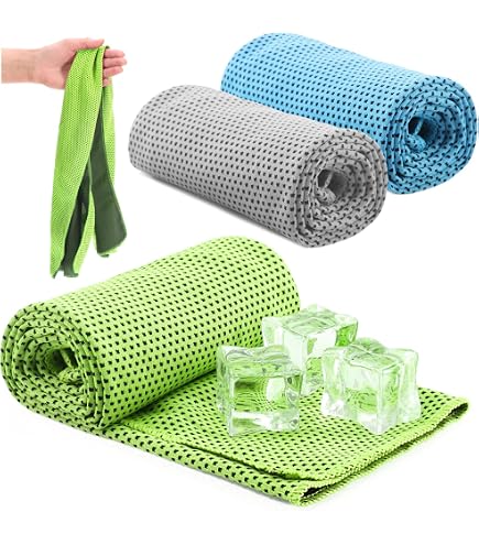 Serviette Rafraîchissante 90x30 Cm – UPF 50+, Réutilisable, Boutons Pression – Sport, Forte Chaleur, Rando – Humidifier Et Secouer