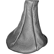 Cuffia Cambio In Vera Pelle Antracite Per Fiat Panda 169 - Fatto A Mano Su Misura