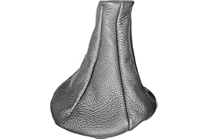 LARTEPELLE Cuffia leva cambio per 169 in vera pelle Antracite fatta a mano su misura