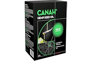 HEMP ESSENTIALS Natürliches Hanfsamenöl von Canah 3 Liter - kaltgepresst, roh, vegan, reich an Omega-3 Omega-6 Fettsäuren, trägt zum normalen Blutcholesterinspiegel bei, enthält Vitamin-E Koscher zertifiziert