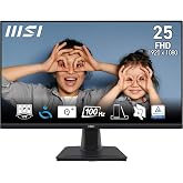MSI 24.5" PRO MP252 Enterprise Monitor, FHD, 16:9, Flat, IPS, 100Hz, 1ms Adaptive-Sync