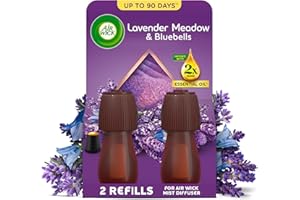 AIRWICK Air Wick Essential Mist Twin Refills, Relaxing Lavender, Pack 2 x 20ml, Natural Essential Oils, Last up to 90 days, Packaging may vary