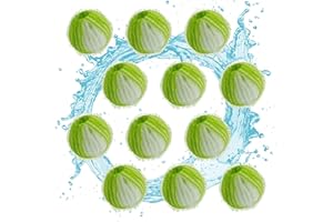 LUHWYJA Pet Hair Remover Washing Machine, 12PCS Pallone da Bucato Rimozione dei Peli dell'animale Domestico per Bucato, Sfere Essiccatore di Lavaggio per Rimozione Animale Domestico Pelliccia (Verde)