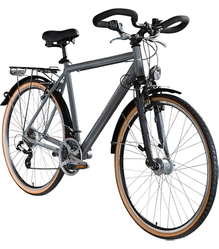Hercules Tourer Comp 28 Zoll Trekkingrad 27-Gang Kettenschaltung weiß Sport & Freizeit