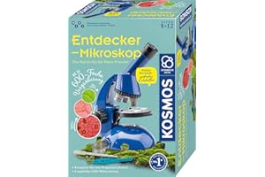Kosmos 636050 Entdecker-Mikroskop, Experimentierkasten für Kinder, Green