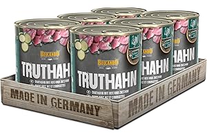 Belcando Super Premium Boîte de Conservation 6 x 800 g Dinde avec Riz et courgettes, Nourriture Humide pour Chiens de Toutes Races