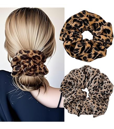 AUEAR, Paquete De 2 Bandas Elásticas Para El Cabello, Banda Para El Cabello Grande Y Lisa (negro