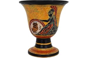 SCONOSCIUTO Coppa di Pitagora con la dea Atena dipinta a mano all'esterno