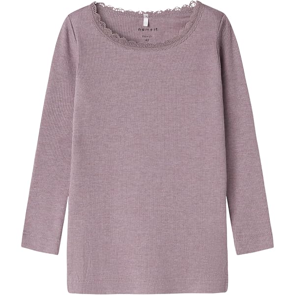 NAME IT Maglia Lana Merino Bambina - Maniche Lunghe, Rosa, Caldo E Morbido Per Autunno Inverno - 2