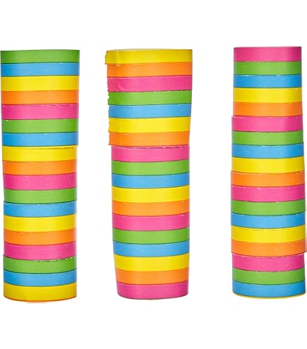 Amscan Serpentins Garçons 14mm X 4m - Lot De 3, Classique Et Populaire, Fabriqué En Allemagne