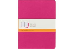 Moleskine Cahier XL, 3er Set, Liniert, Kinetisches Pink