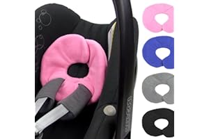 ‎BAMBINIWELT24 Bambini World Pillow Head Pillow Support for Maxi Cosi Pebble/Pebble Plus Fleece pink