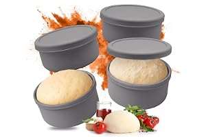 Relaxdays pizzabollformar, 4-pack, silikon, upp till 350 g deg