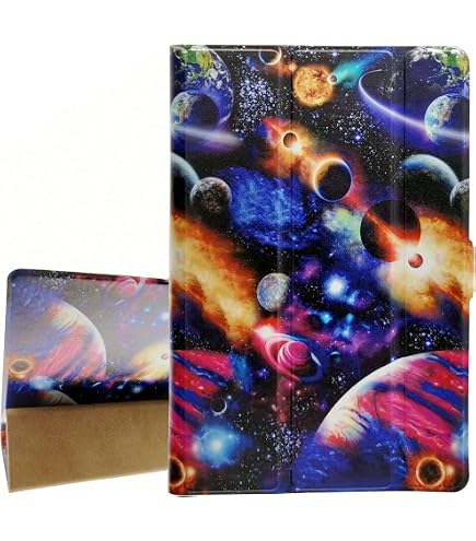 Custodia Per Majestic TAB 922 MAX – Cover Con Rotazione 360° E Bordi Rinforzati Antiribaltamento, In Pelle Sintetica Con Motivo Antiscivolo