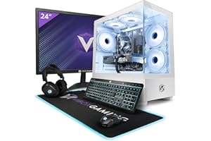 Vibox II-142 PC Gaming Fisso Completo • 23" Monitor • Core i5 10400F 4,3GHz • RTX 5060 Ti 8GB • 16GB RAM • 1TB NVMe SSD • Windows 11 • WiFi