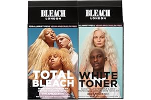 BLEACH LONDON Total Bleach Kit x BLEACH LONDON White Toner Kit, For Creating a Cool Blonde Base