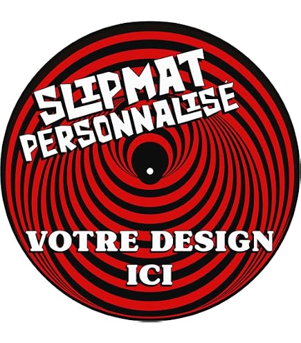 Tapis Tourne-Disque En Feutre 30,5cm (12") - Antistatique, Graphique Imprimé, Pour Platines Vinyle - Style DJ