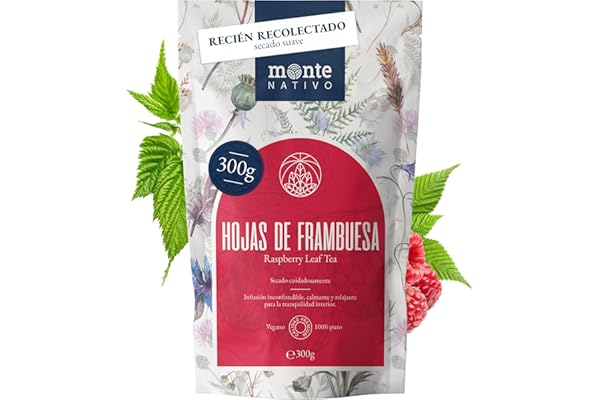 Té de hojas de frambuesa (300g) - Hojas de frambuesa cortadas - 100% puras y naturales - Recomendado por parteras - Infusión Final del Embarazo