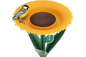 WILDLIFE FRIEND Alimentador de Flores para Aves Silvestres – Comedero de pie 60 cm I Bebedero para pájaros en el jardín
