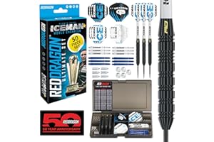 RED DRAGON Darts - Ultimate 50 Piece Darts Set, Peter Wright Snakebite et Gerwyn Price