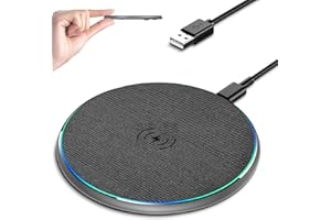 ORIEMAC Wireless Charger, Wireless Charging Pad for iPhone 17/16/15/14/13/12/11 Pro/Pro Max/XS Max/XR/SE, Wireless Charging Mat Station for Samsung Galaxy S22/S21S20/S10/S9/Note10/9, AirPods 2/Pro