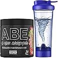 Applied Nutrition Bundle ABE Pre Workout 375g + Electric Shaker | All Black Everything Pre Workout Powder, Energy Drink, Physical Performance, Creatine, Beta Alanine, Caffeine (Strawberry Mojito)