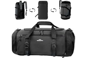 ZIOSINM ZIOISNM Sac de Sport Homme Femme, Sac de Voyage Homme 42L avec Compartiment Chaussures, Compartiment pour Articles Humides et Isolation Thermique, Sacs a Dos Voyage pour Gym, Camping (Gris foncé)