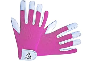 ITC GLOVES ITC Gardening Gloves - Leather Gardening Gloves for Women and Men, Multipurpose Garden Work Gloves for Ladies and Gents, Breathable, Durable - Gardening Gifts for Women and Men