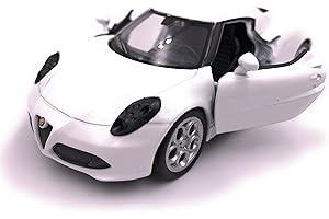 H-Customs Welly Alfa Romeo 4C Sports Car Model Car License Prodotto in Scala 1:34 Colore Casuale