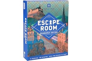 Talking Tables Escape Room Game Night Edinburgh Edition, Crack the Case Puzzle, Clues, QR Codes Family Games for Kids Adults Brain Teaser Puzzles Ages 14+, 1-6 Players