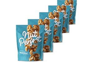 ‎NUT PERFECT BUT A BITE BETTER! Nut Perfect Walnusskerne ohne Schale, 5 x 100 g, naturbelassen, ungesalzen, mit mildem Geschmack, vegan, frische, knackige Walnüsse aus den USA und Chile