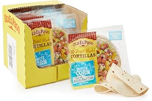 Old El Paso White Corn Gluten Free Tortilla Wraps 208g (Pack of 8)