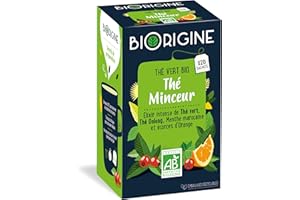 BiOrigine - Thé Minceur - Thé vert & thé oolong - Ingrédients d'origine naturelle - 20 sachets